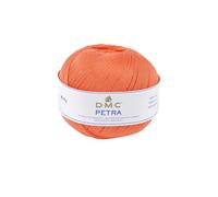 DMC Petra Ovillo, 100% algodón, Naranja, tamaño 5