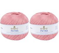 DMC Petra Ovillo, 100% algodón, Rosa, tamaño 5 (Paquete de 2)