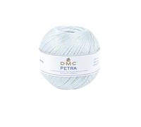 DMC Petra - Ovillo, 100% algodón, Talla 5, Color Azul
