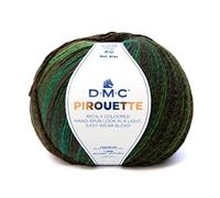 DMC - Piroutte, efecto multicolor - Cálido, suave y ligero | Ideal para todo tipo de ropa | 200g, 500m, 10 colores