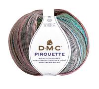 DMC - Piroutte, efecto multicolor - Cálido, suave y ligero | Ideal para todo tipo de ropa | 200g, 500m, 10 colores