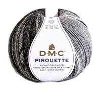 DMC - Piroutte, efecto multicolor - Cálido, suave y ligero | Ideal para todo tipo de ropa | 200g, 500m, 10 colores