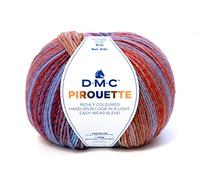 DMC - Piroutte, efecto multicolor - Cálido, suave y ligero | Ideal para todo tipo de ropa | 200g, 500m, 10 colores