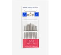 DMC - Aguja de coser tamaño 5/10, Punta afilada, Plateado, Acero