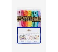 DMC - Surtido de hilos molidos especiales 117MC - Colores Vitaminas, 100% algodón - 24 madejas de 4 metros | Hilo de bordar, ideal punto de cruz