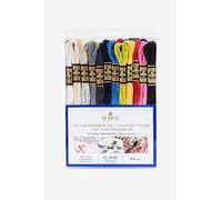 DMC - Surtido de hilos Mouliné colores Los indispensables, 100% algodón - 24 ovillos de 4 metros | Hilo de bordar, punto de cruz ideal, pulsera brasileña, pasatiempos creativos | idea de regalo