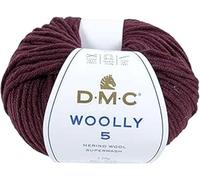 DMC Woolly 5 - Ovillo de lana merino Aran 155, 10 ovillos de 50 g, 80 metros por ovillo