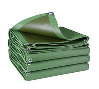 DMCHENGMA Lona Verde, Lona De Lona Impermeable, Cubierta De Lluvia para Balcón De Servicio Pesado, con Agujeros De Metal, para Lona De Camping Al Aire Libre (0.75mm 600g/m²) (Size : 3x4m)
