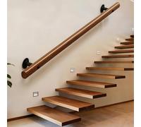 DMCHENGMA Pasamanos de Escalera de Madera Multiusos, barandilla Antideslizante para Montaje en Pared Interior y Exterior de 1FT/2FT/3FT/4FT/5FT(240cm)