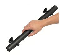 DMCHENGMA Pasamanos de Escalera de Madera para Paredes, barandilla de Escalera Redonda Negra, pasamanos para escaleras Interiores, pasamanos para Exteriores, pasamanos(150cm)