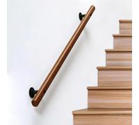 DMCHENGMA Pasamanos de Escalera de Madera, pasamanos para escaleras Interiores, barandilla de Escalera Antideslizante de Montaje en Pared de 30 cm/50 cm/60 cm(90cm)
