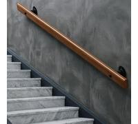 DMCHENGMA Pasamanos de Escalera Modernos, Barra de Soporte de barandilla de Escalera de Madera de 60cm/80cm/1m para Interior y Exterior(50cm)