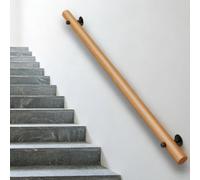 DMCHENGMA Pasamanos de Escalera para pasillos, barandilla de Madera Antideslizante para Interiores y Exteriores de 30cm/50cm/60cm/80cm/90cm(120cm)
