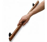 DMCHENGMA Pasamanos de Madera Antideslizante para escaleras: riel de Seguridad Duradero para Interiores y Exteriores con Fuertes Soportes de Montaje en Pared(90cm)