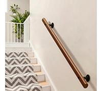 DMCHENGMA Pasamanos de Madera para Montaje en Pared de Escalera, barandilla de Seguridad Antideslizante de 6 pies/7 pies/8 pies/9 pies/10 pies para escaleras domésticas(60cm)