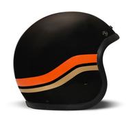 DMD Retro Black Sunset Jethelm (Negro Mate/Naranja) Talla: M (57)