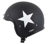 DMD Retro Star Black Casco Jet Mate/Negro L unisex
