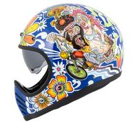 DMD Seventyseven Flower Power Casco Integral Azul/Amarillo/Naranja/Rojo L unisex