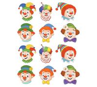 DmDoyy 12 Piezas Decoraciones De Espirales Colgantes para Carnaval Adornos Espirales con Diseño De Circo para Fiesta Circo Carnaval Cumpleaños Halloween Festival DIY