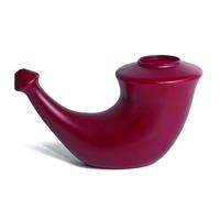 DmDoyy Lavado Nasal Adulto, Neti Pot En Forma De Cuerno Para Limpiar Y Desinfectar Las Fosas Nasales, Irrigador Nasal Tratamiento Que Mejora RonquidosY El Sueño, Sin BPA, Azul