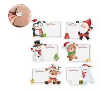 DmDoyy Pegatinas Navideñas Etiquetas 120 Piezas, Etiquetas De Navidad, Pegatinas En Las Que Se Puede Escribir, Adecuado Para Envolver Regalos Y Decorar Mermeladas, Tanto En El Hogar Como