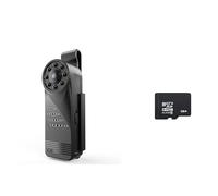 DMETE 4k Mini cámara WiFi Inteligente Cuerpo inalámbrico videocámara IP Hotspot HD Visión Nocturna Video Micro Detección de Movimiento de Leva pequeña Grabadora de Video(Camera Add 128GB)