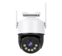 DMETE 8MP 4K IP Camera 5MP Speed Dome Auto Tracking PTZ Smart Home Outdoor Wireless Surveillance Monitor Fácil instalación(8MP Add 128G Card)