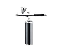 DMETE Aerógrafo con mini kit de limpieza cepillo aire compresor mano for maquillaje Pastel decoración Tatuajes arte Modelo color Soplado conveniente(Part A black)