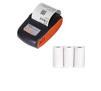 DMETE Impresora de inyección de Tinta portátil Mini 58mm Papel Bill Bluetooth Impresora Bluetooth Portátil inalámbrico Impresora de Recibos térmicos móviles para Etiqueta de Fecha de código(Purple)