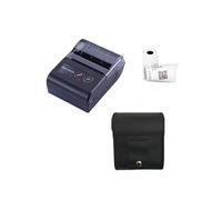 DMETE Impresora de inyección de Tinta portátil Mini Impresora de Recibos inalámbricos de Impresora portátil sin Tinta 58mm USB BT para Etiqueta de Fecha de código(Add Case)