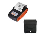 DMETE Impresora de inyección de Tinta portátil Mini Impresora Termal portátil de Bluetooth Recibo de Entrada Comercial USB Impresora inalámbrica Mini 58mm para Etiqueta de Fecha de código(Nero)