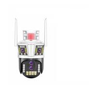 DMETE IP 360 Home App 8MP 4K Security Camera 4 Lens 10X Zoom 3 Screens PTZ Two Way Audio Auto Tracking Color Night Vision Fácil instalación(4 Lens Add 128G Card)