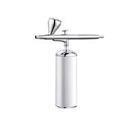 DMETE Kit de aerógrafo actualizado con compresor portátil inalámbrico Auto Cepillo aire Recargable Bomba mano for colorear modelo clavo Soplado conveniente(Part A white)