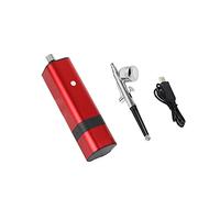 DMETE Kit de compresor aerógrafo Auto Start Detener Mini Portátil Bomba personal sin cable Soplado conveniente(A)