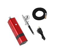 DMETE Kit de compresor aerógrafo Auto Start Detener Mini Portátil Bomba personal sin cable Soplado conveniente(B)
