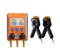 DMETE Manómetro Digital HVAC Medidor de presión más Instrumento Mesa fluoruro for Almacenamiento en frío Herramientas Aire Acondicionado refrigerante Prueba con precisión