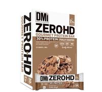 DMI Barritas de Proteína ZERO-HD GOURMET PROTEIN BAR 12 x 60g - Snack Alto en Fibra y Bajo en Grasas - Barra Saludable Sin Azúcar Sin Aceite De Palma (Cookie Dough)