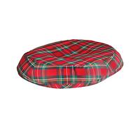 DMI - Cojín redondo (espuma moldeada), diseño de tartán