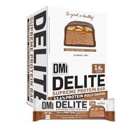 DMI DELITE SUPREME PROTEIN BAR - Barrita Proteica 33% - Bajo Contenido en Azúcares - Sin Aceite de Palma - Caramelo Salado con Cacahuetes (12x60g)