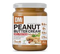 DMI INNOVATIVE NUTRITION Peanut Butter Cream 500g - Mantequilla de 100% Cacahuetes Tostados - 28% Proteína, Alta en Fibra, Sin Azúcares ni Sal Añadidos, Sin Aceite de Palma