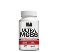 DMI INNOVATIVE NUTRITION Ultra MGB6 Bisglicinato de Magnesio 500 mg con Vitamina B6 90 Cápsulas - Soporte para el Sistema Nervioso y Función Muscular - Aporta 100 mg de Magnesio Elemental