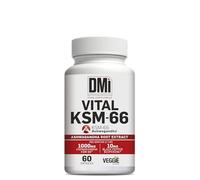 DMI INNOVATIVE NUTRITION Vital KSM-66 60 Cápsulas - Suplemento Herbal de Ashwagandha KSM-66® 1000mg por Dosis con Bioperine® - 5% Withanólidos - Apoyo Adaptógeno y Bienestar Físico y Mental
