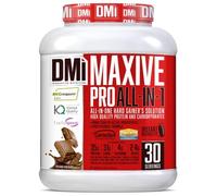 DMI MAXIVE PRO ALL-IN-ONE - Hard Gainer’s Solution More Than 25 Active Ingredients - Todo en Uno - Proteínas Alto Valor Biológico y Carbohidratos, con más de 25 Ingredientes Activos - Sabor Chocolate