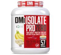 DMI Proteína ISOLATE PRO ZERO-Proteína para Recuperación y Desarrollo Muscular - 100% Aislado de proteína de suero con DigeZyme® y LactoSpore - Sin Azúcares Añadidos (2 Kg, Plátano)
