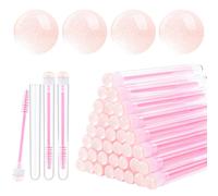 Dming - 20 cepillos desechables para r mel, varitas de diamante con tubo, herramienta de maquillaje, cepillos sanitarios, extensiones de pesta as