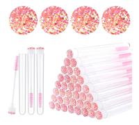 Dming 20pcs pincel de pez de pez de pestaas herramienta de maquillaje de maquillaje suministros de extensin de pestaas de limpieza de rmel de dia