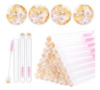 Dming 20pcs pincel de pez de pezas herramienta de maquillaje de la varita de pestaas suministros de extensin de pestaas de limpieza de rmel de di