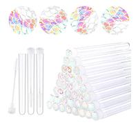 dmingDming 50 piezas cepillo de pestañas Pestaña Maquillaje Herramienta de extensión de pestañas suministros cepillo de limpieza Diamond Mascara, , 50, Blanco, 1 uds. por paquete, 50.00[set de ]