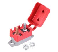 DMiotech 1 Juego De Disyuntor De 12-24V 25A Tipo Perno, Interruptor Protector Contra Sobrecarga Con Rearme Automático Portafusibles Con Tapa Y Tornillos Para Audio De Auto Bote RV Altavoces