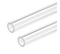 DMiotech 2 Unidades de Tubo Rígido de Plástico Acrílico Transparente de 5 mm x 8 mm (3/16" x 5/16") y 10" de Longitud para Tuberías de Acuario